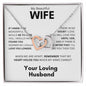 My Beautiful Wife Love Your Husband - Interlocking Hearts Necklace