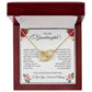 To My Granddaughter - Interlocking Herarts Necklace