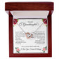 To My Granddaughter - Interlocking Herarts Necklace