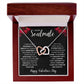To My Soulmate - Interlocking Hearts Necklace