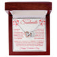 To My Soulmate - Interlocking Hearts Necklace