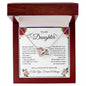 To My Daughter - Interlocking Hearts Necklace