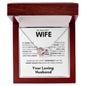 My Beautiful Wife Love Your Husband - Interlocking Hearts Necklace