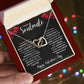 To My Soulmate - Interlocking Hearts Necklace