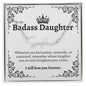 To My Badass Daughter Signature Style Name Necklace