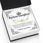 To My Badass Daughter Signature Style Name Necklace