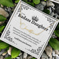 To My Badass Daughter Signature Style Name Necklace