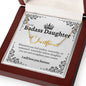 To My Badass Daughter Signature Style Name Necklace