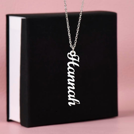 To My First Mate - Personalized Vertical Name Necklace