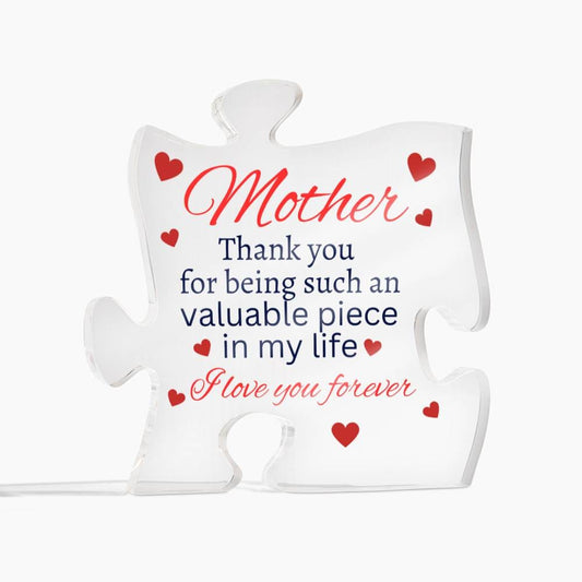 Mother Acrylic Puzzle Plaque