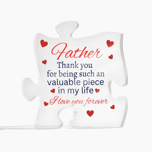 Father Acrylic Puzzle Plaque