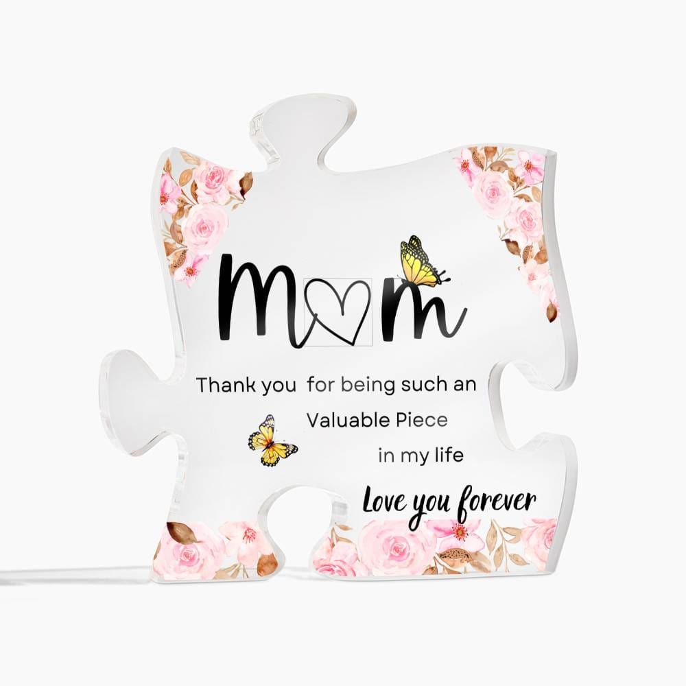 Mom Acrylic Puzzle Plaque