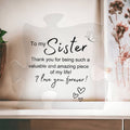 Acrylic Puzzle Plaque - To My Sister - forallmylove39