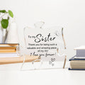 Acrylic Puzzle Plaque - To My Sister - forallmylove39