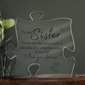 Acrylic Puzzle Plaque - To My Sister - forallmylove39
