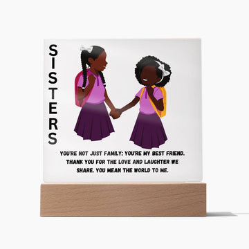 Sisters - Square Acrylic Plague