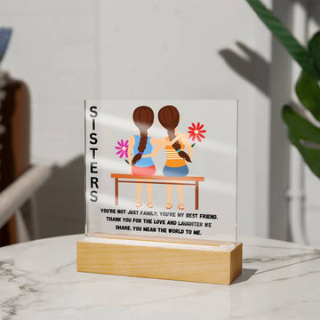 Sisters - Square Acrylic Plaque