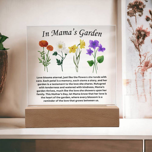 In Mama's Garden - Square Acrylic Plaque