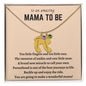 To an Amazing Mama To Be- Engraved Baby Feet with Birthstone