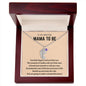 To an Amazing Mama To Be- Engraved Baby Feet with Birthstone