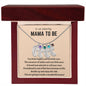 To an Amazing Mama To Be- Engraved Baby Feet with Birthstone