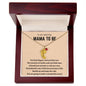 To an Amazing Mama To Be- Engraved Baby Feet with Birthstone