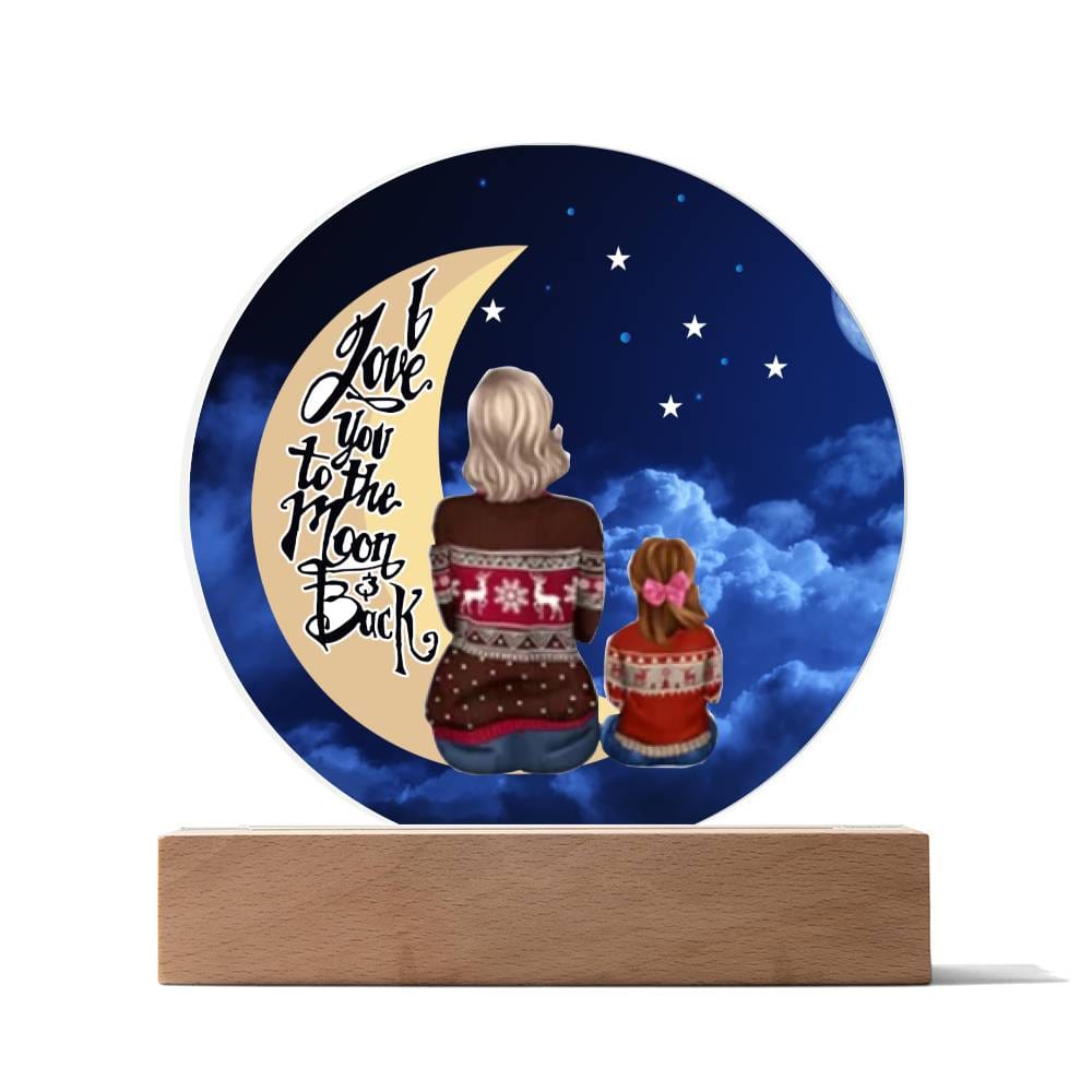 Grandmother & Granddaughter Circle Acrylic Plaque