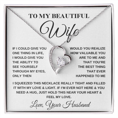 To My Beautiful Wife - Forever Love Necklace