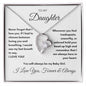 To My Daughter - Forever Love Necklace