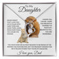 To My Daughter Love Dad - Forever Love Necklace