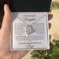 To My Beautiful Daughter Love Dad - Forever Love Necklace