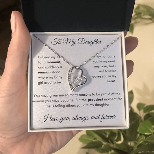 To My Daughter - Forever Love Necklace