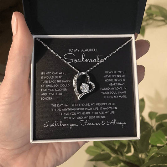 To My Beautiful Soulmate - Forever Love Necklace