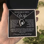 To My Beautiful Wife - Forever Love Necklace