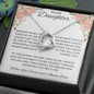 To My Daughter Love Dad - Forever Love Necklace