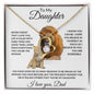 To My Daughter Love Dad - Forever Love Necklace