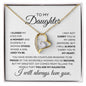 To My Daughter Forever Love Necklace