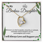 To My Badass Daughter - Forever Love Necklace