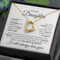 To My Daughter Forever Love Necklace