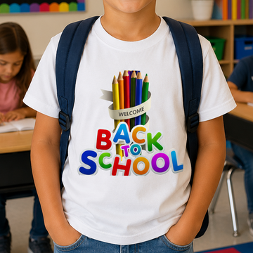 Colorful Pencil Kids First Day Tee