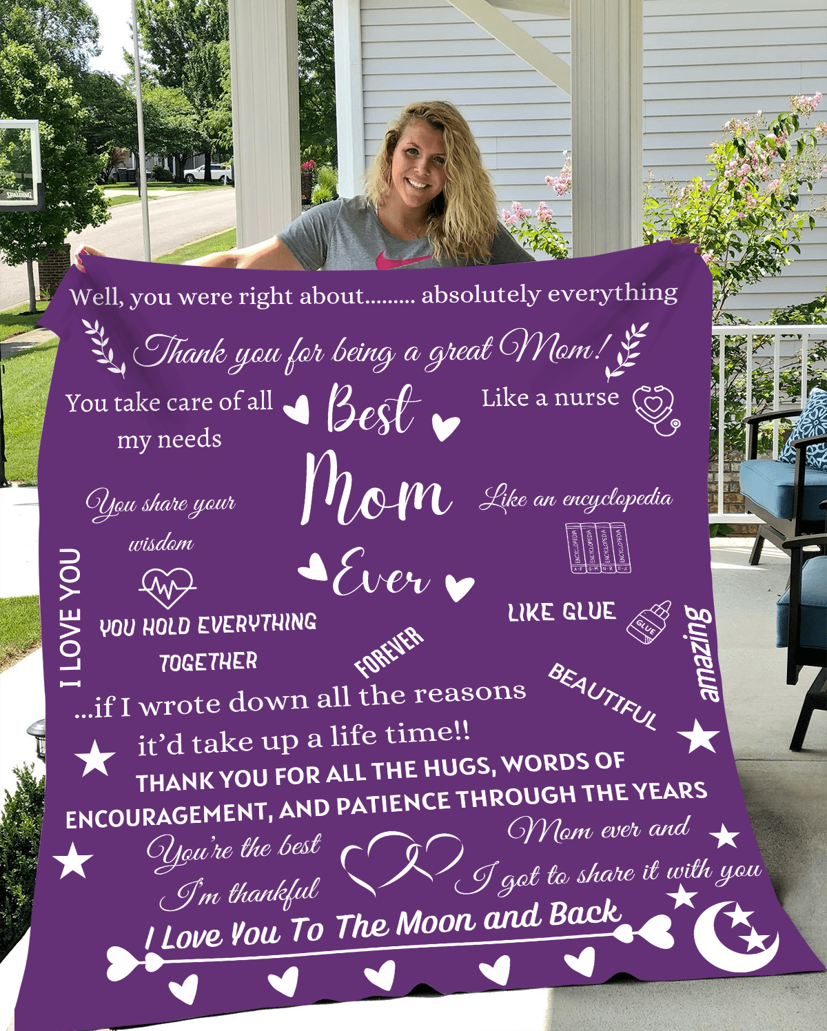 Best Mom Ever Plush Fleece Blanket