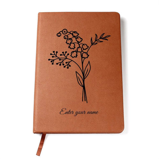 Personalized Birth Flower Graphic Journal