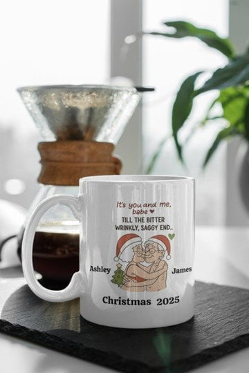 Forever Yours… Even Wrinkly! Personalized Christmas Mug
