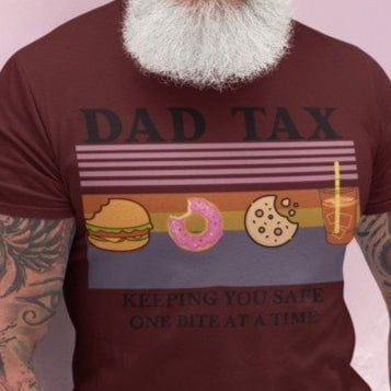 Dad Tax” Food‑Snatcher Tee – Bite‑Sized Father’s Day Fun