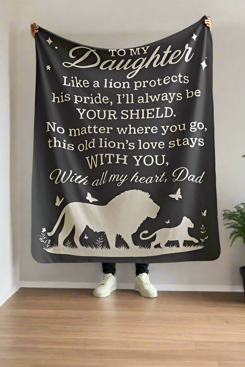 A Father's Love – Lion & Cub Blanket