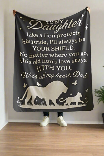 A Father's Love – Lion & Cub Blanket