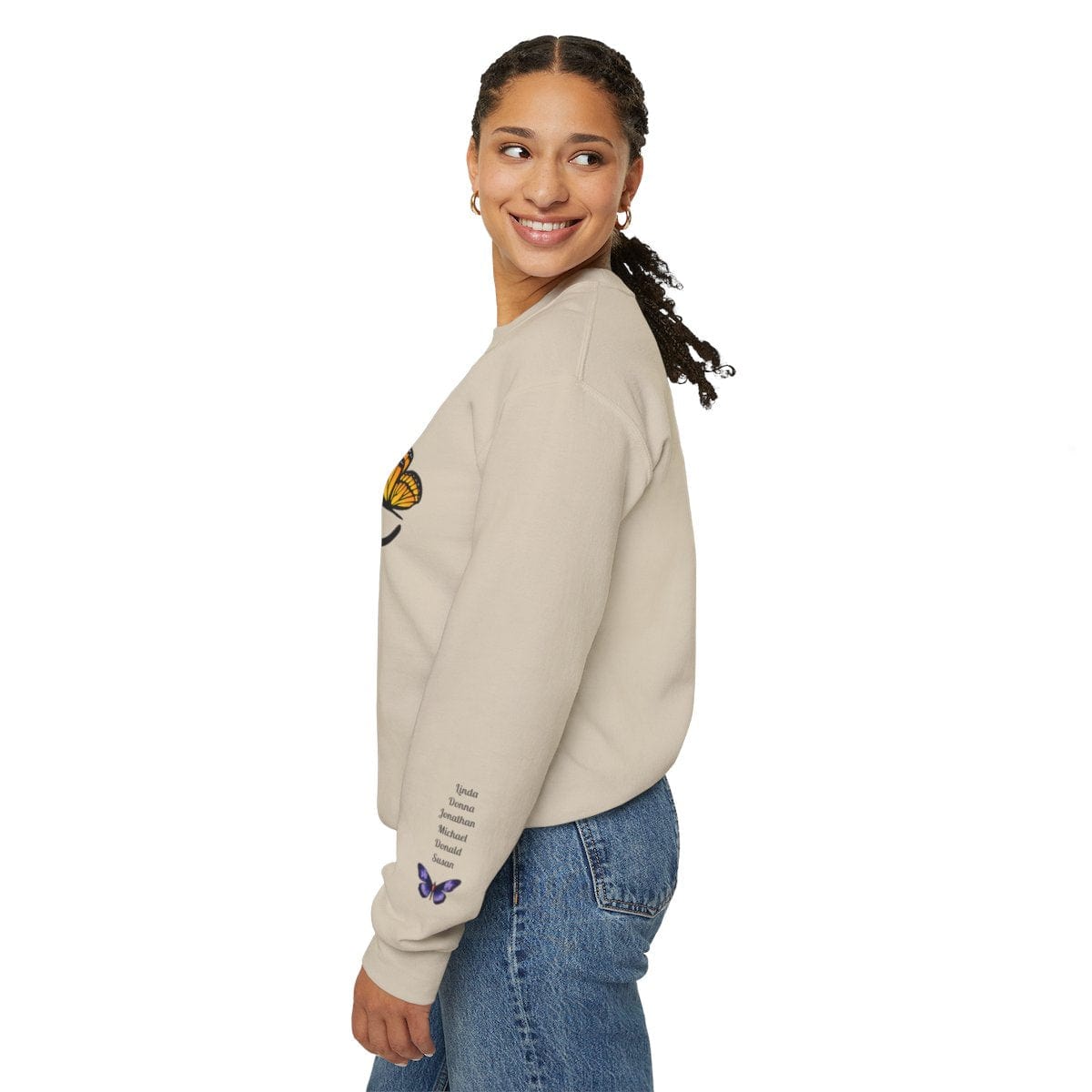 Personalized Mama Sweatshirt - Crewneck Sweatshirt - forallmylove39