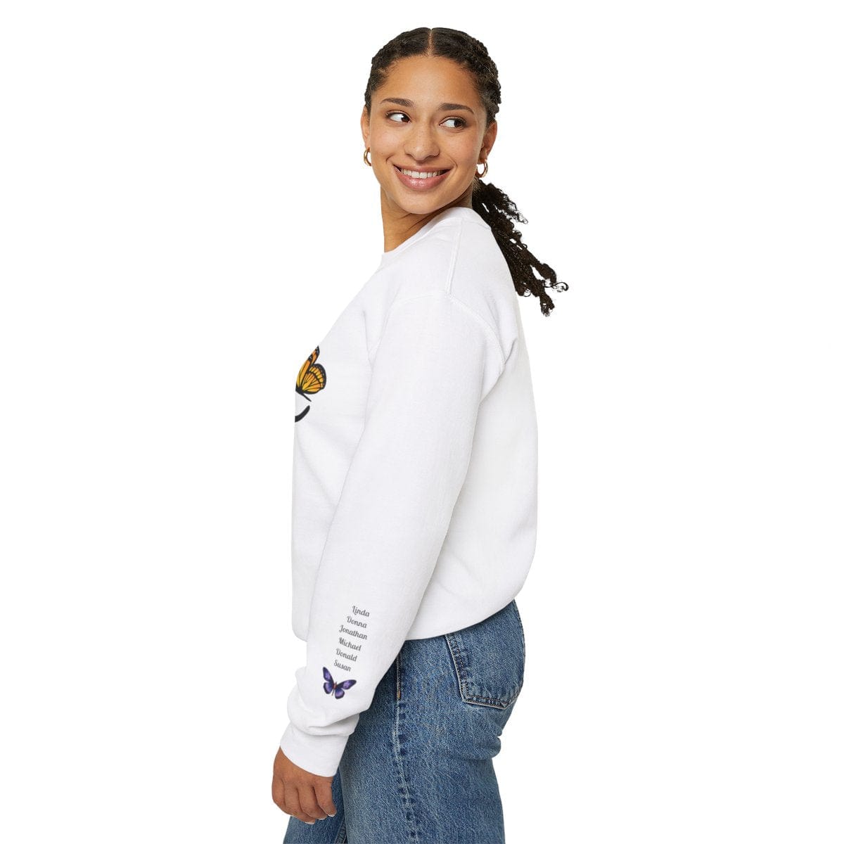 Personalized Mama Sweatshirt - Crewneck Sweatshirt - forallmylove39