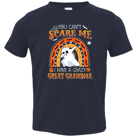 You Can't Scare Me Toddler Jersey T-Shirt