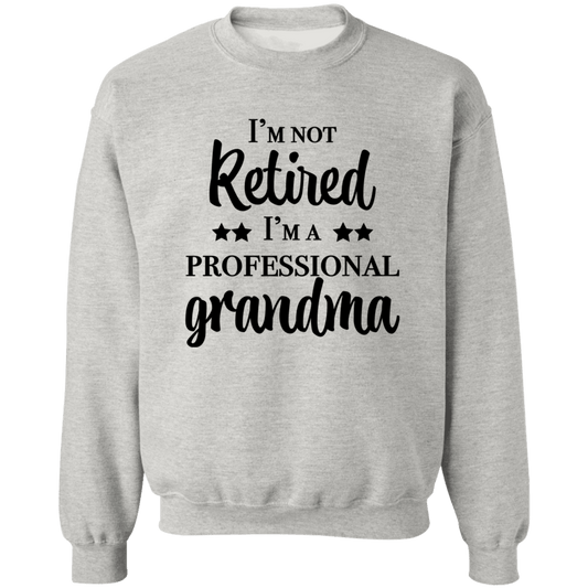 Professional Grandma Crewneck Pullover Sweatshirt